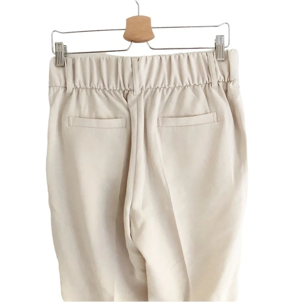 NWT ATM Anthony Thomas Melillo Crop Pull On Pants Beige Small